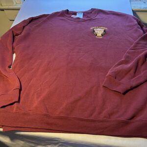 XL Vintage Jerzees Crewneck Maroon Sweatshirt South Plainfield, New Jersey Elks